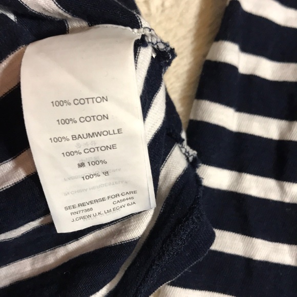 J. Crew Striped Metallic Floral Sailor T-Shirt - Picture 5 of 7